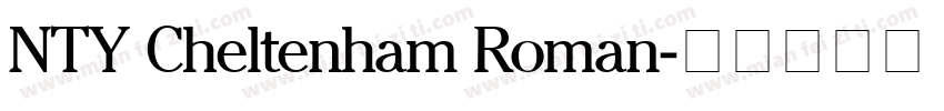 NTY Cheltenham Roman字体转换